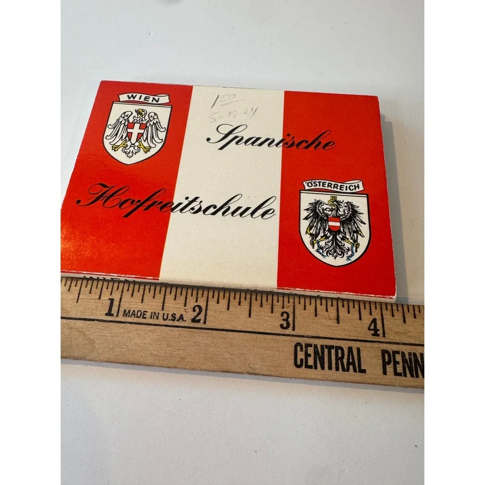 Vintage Vienna Spanish‎ Riding School Postcard Booklet Austria Equestrian Decor